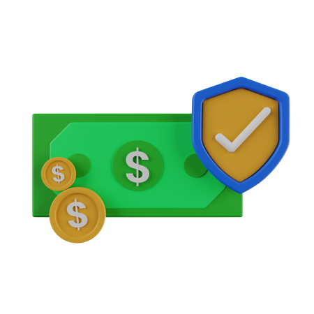 Protección financiera  3D Icon