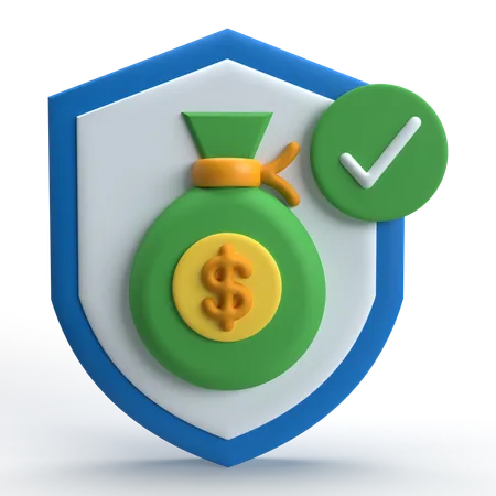 Protección financiera  3D Icon