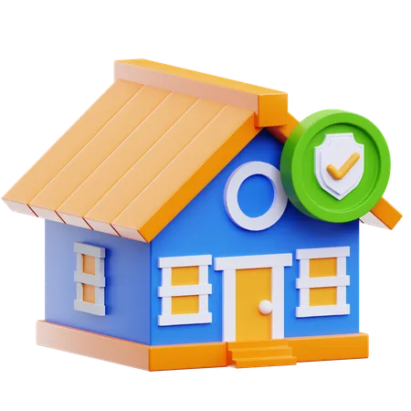 Protección del hogar  3D Icon