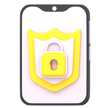 Protección móvil  3D Icon