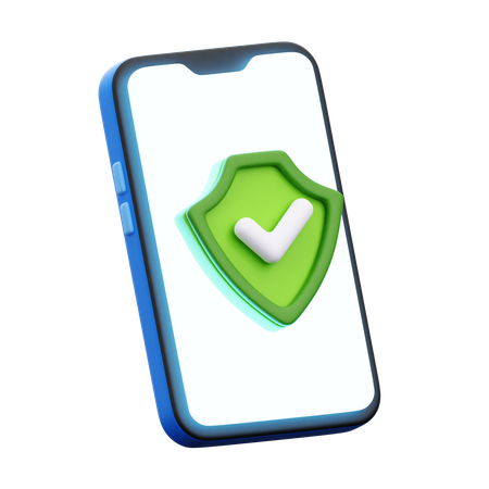 Protección móvil  3D Icon