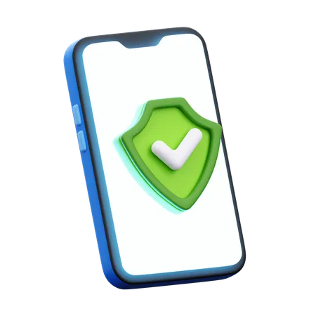 Protección móvil  3D Icon