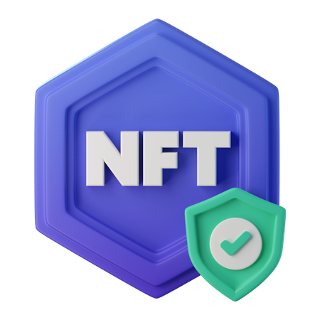 Protección nft  3D Icon