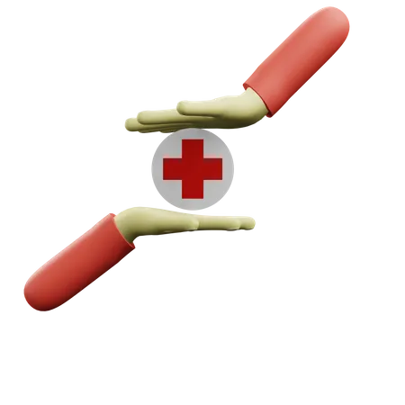 Proteccion de la salud  3D Icon