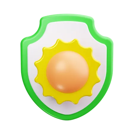 Proteccion solar  3D Icon