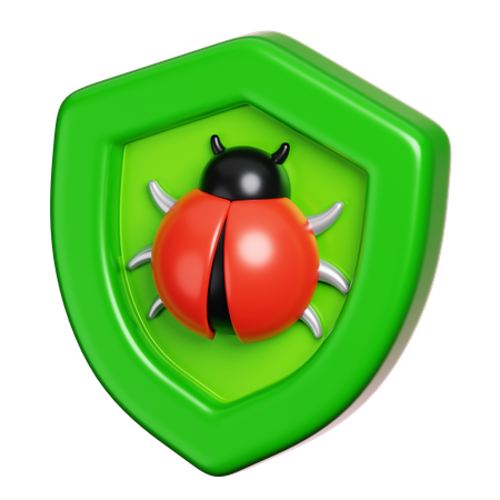 Protección contra el virus  3D Icon