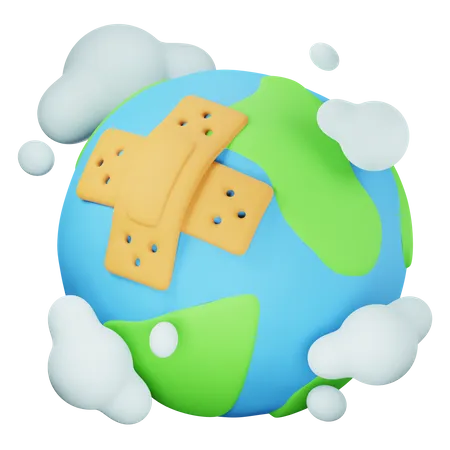 Protect Earth  3D Icon