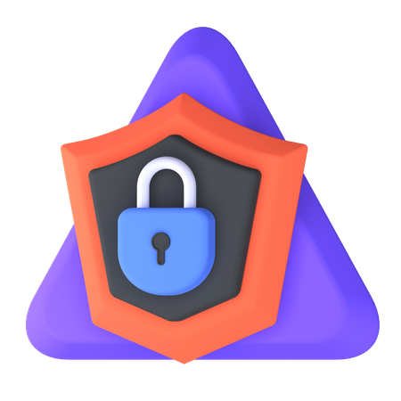 Protect Security  3D Icon