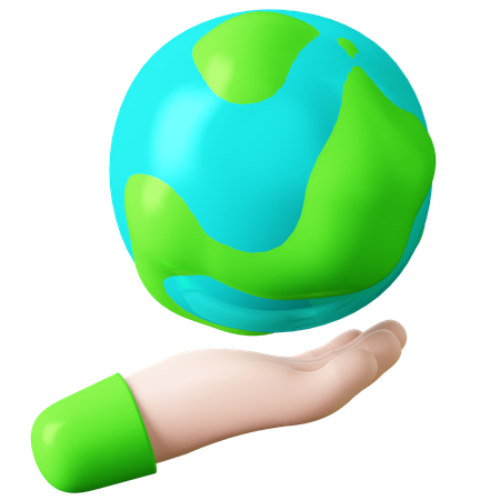 Protect the earth  3D Icon