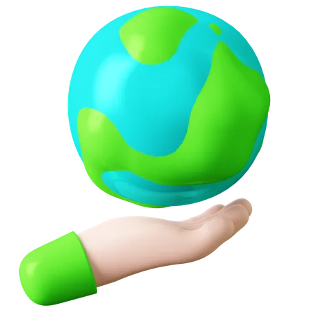 Protect the earth  3D Icon