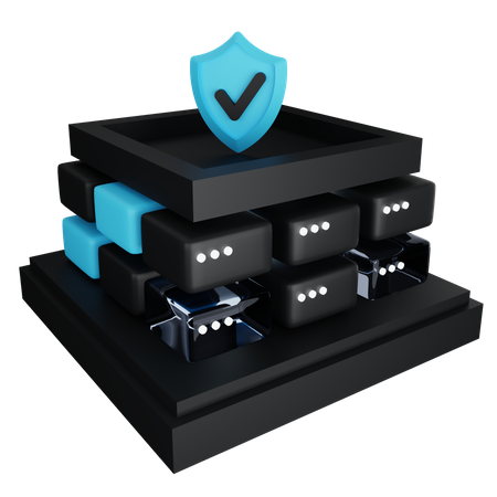 Protected Data  3D Icon