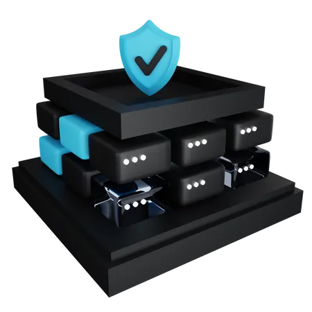 Protected Data  3D Icon