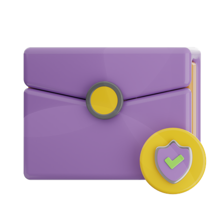 Protected Email  3D Icon
