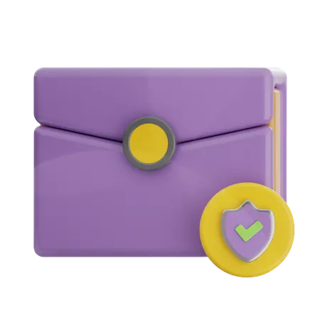 Protected Email  3D Icon