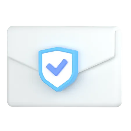 Protected email  3D Icon