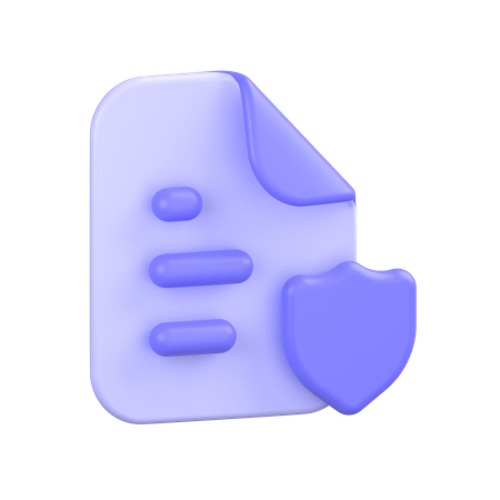 Protected File  3D Icon