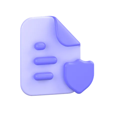 Protected File  3D Icon