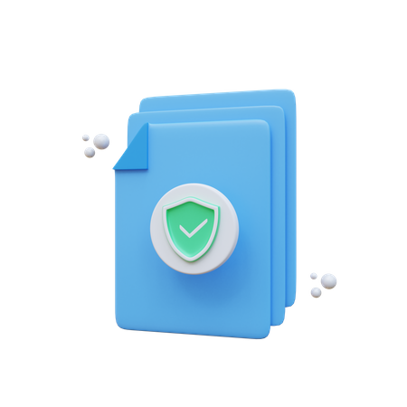 Protected File  3D Icon