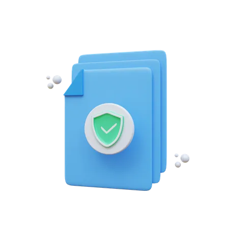 Protected File  3D Icon