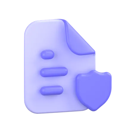 Protected File  3D Icon