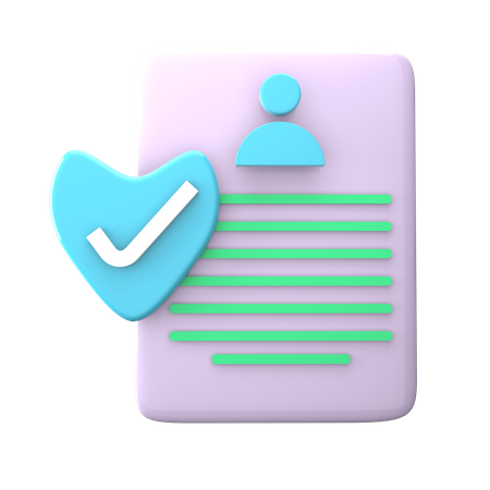 Protected File  3D Icon