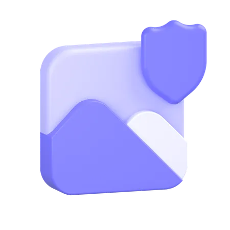 Protected Image  3D Icon