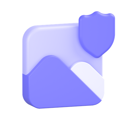 Protected Image  3D Icon