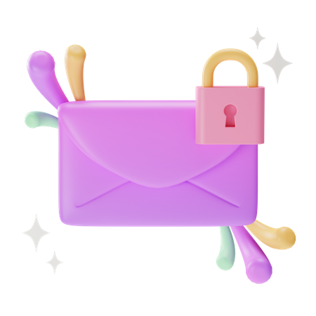 Protected Mail 3D Icon