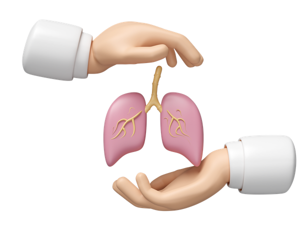Protecting Lung  3D Icon