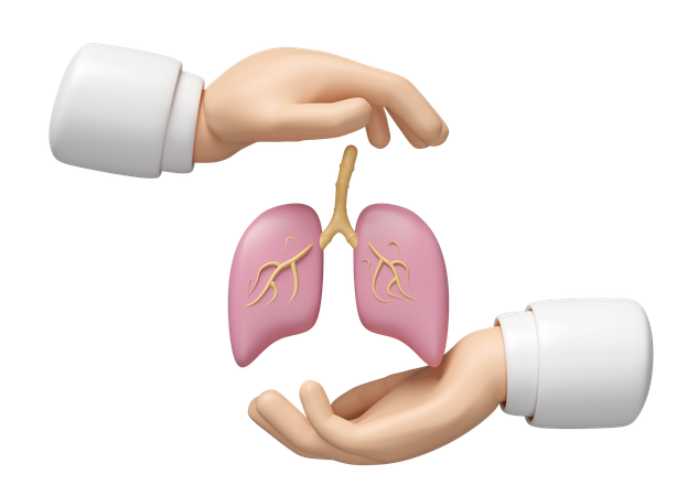 Protecting Lung  3D Icon
