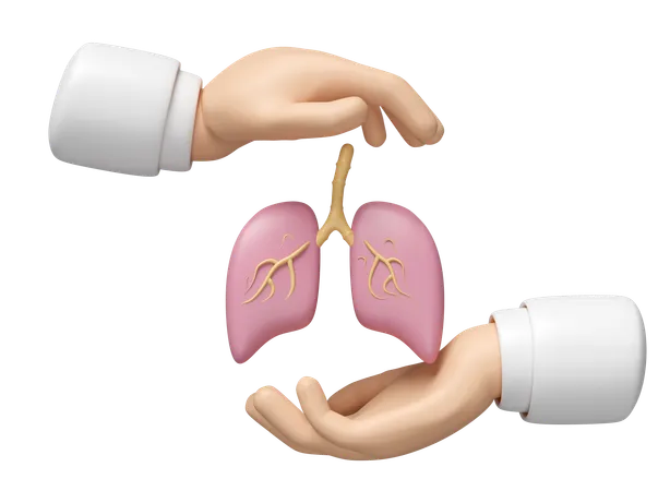 Protecting Lung  3D Icon