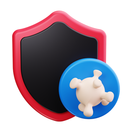 Protection contre le virus  3D Icon