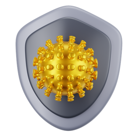 Protection contre le virus  3D Icon