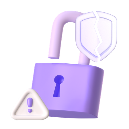 Protection broken  3D Icon