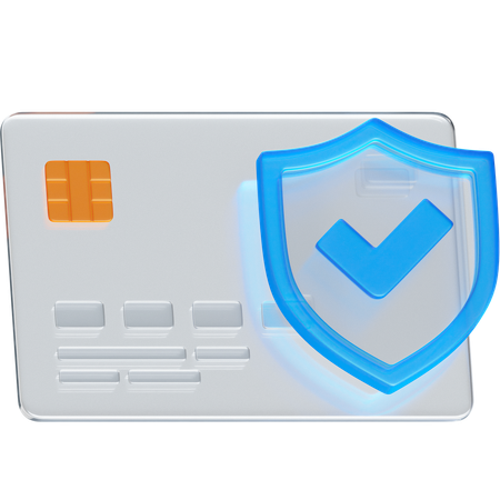 Protection de la carte de crédit  3D Icon