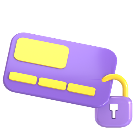 Protection de carte de crédit  3D Icon
