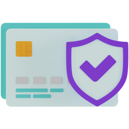 Protection de la carte de crédit  3D Icon