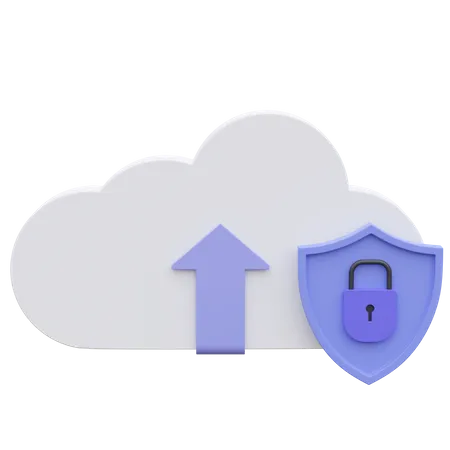 Protection du cloud  3D Icon