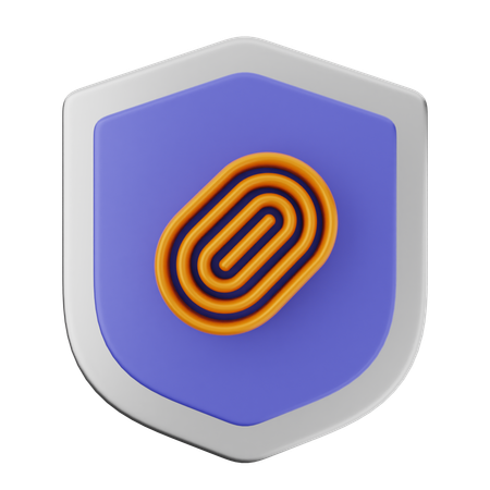 Protection anti-empreintes digitales  3D Icon