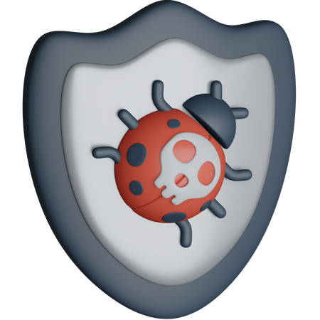Protection contre les bogues  3D Icon