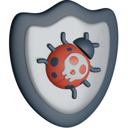Protection contre les bogues  3D Icon