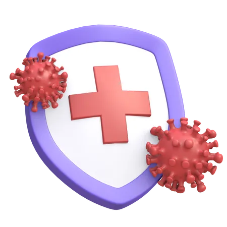 Protection contre le corona virus  3D Illustration