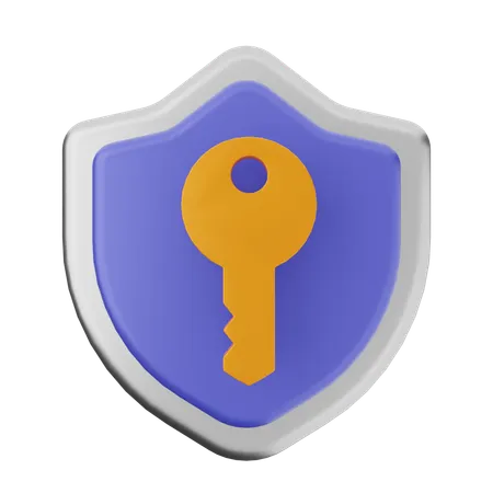 Protection de clé  3D Icon