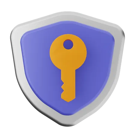 Protection de clé  3D Icon