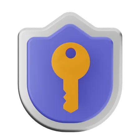 Protection de clé  3D Icon