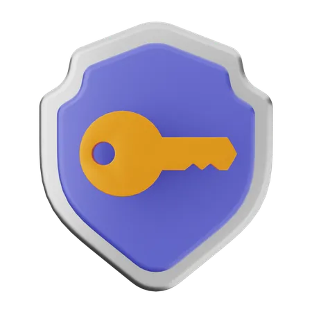 Protection de clé  3D Icon