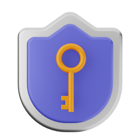 Protection de clé  3D Icon