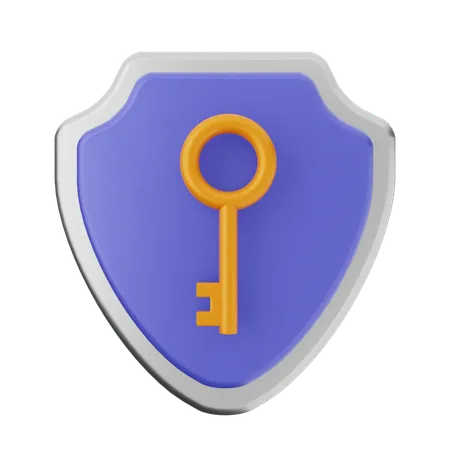 Protection de clé  3D Icon