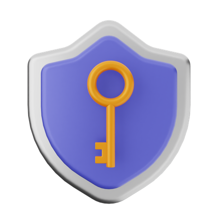 Protection de clé  3D Icon