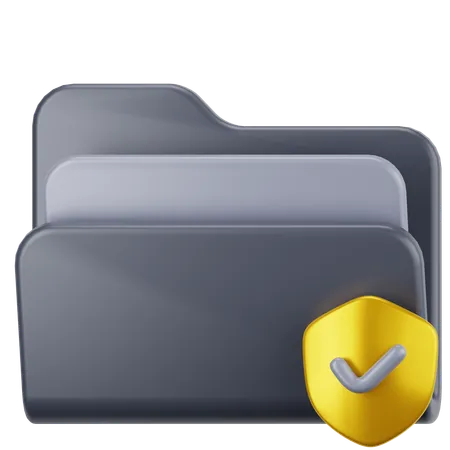 Protection des fichiers  3D Icon